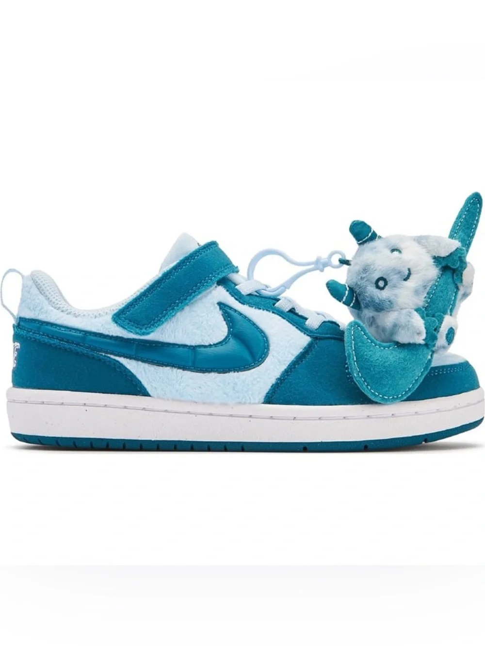 NWT Kids' Court Borough Recraft Low Top Sneaker in Blue/Green, Size 12C